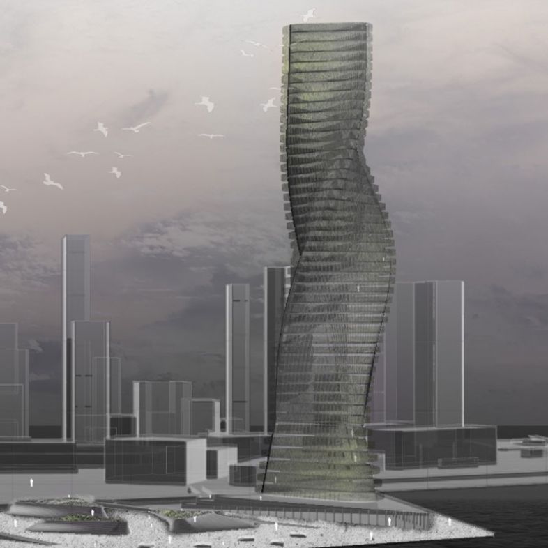 Mix-use Eco tower - a project by Jasmine Gao