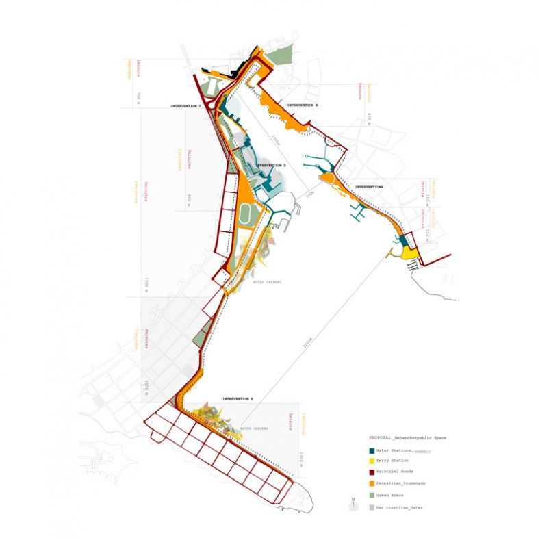 Analysis of Cartagena - Proposed Pedestrian promenade - a project by Juan Alvarez-Vijande Landecho